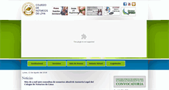 Desktop Screenshot of notarios.org.pe